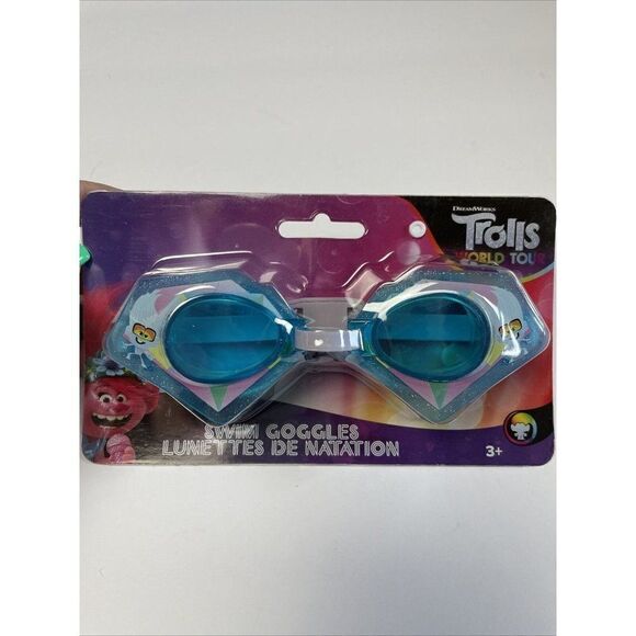 Trolls World Tour Girl's Swim Goggles By Swimways - Picture 1 of 3
